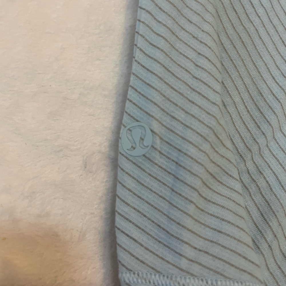 Lululemon light blue striped tank - Picture 3 of 3